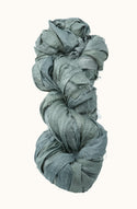Silk Sari Ribbon - Fog