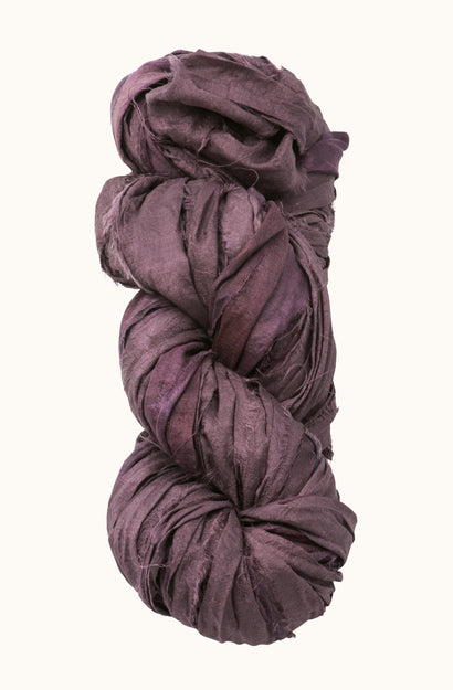 Silk Sari Ribbon - Mulberry