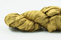 Silk Sari Ribbon - Olive