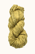 Silk Sari Ribbon - Olive