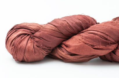 Silk Sari Ribbon - Rose