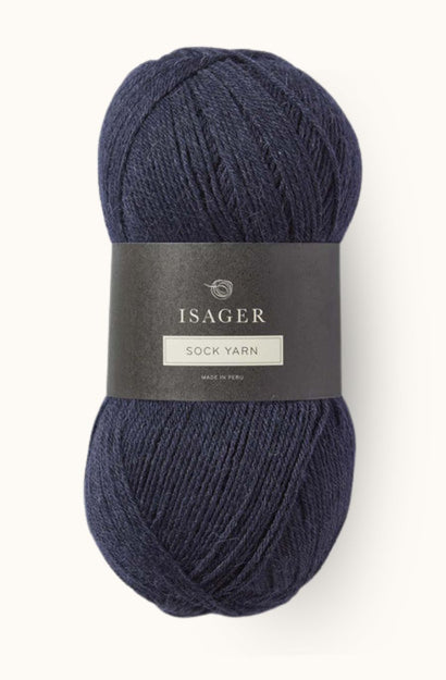Isager Sock Yarn Indigo 100 100g