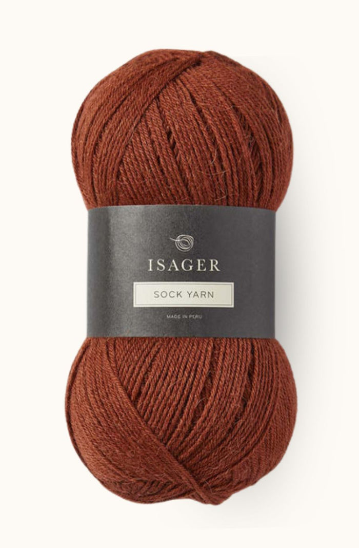 Isager Sock Yarn Rust 33 50g