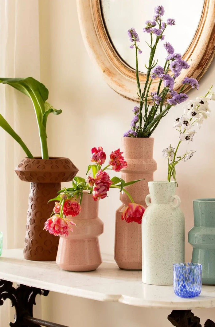 Speckle Green Tall Vase