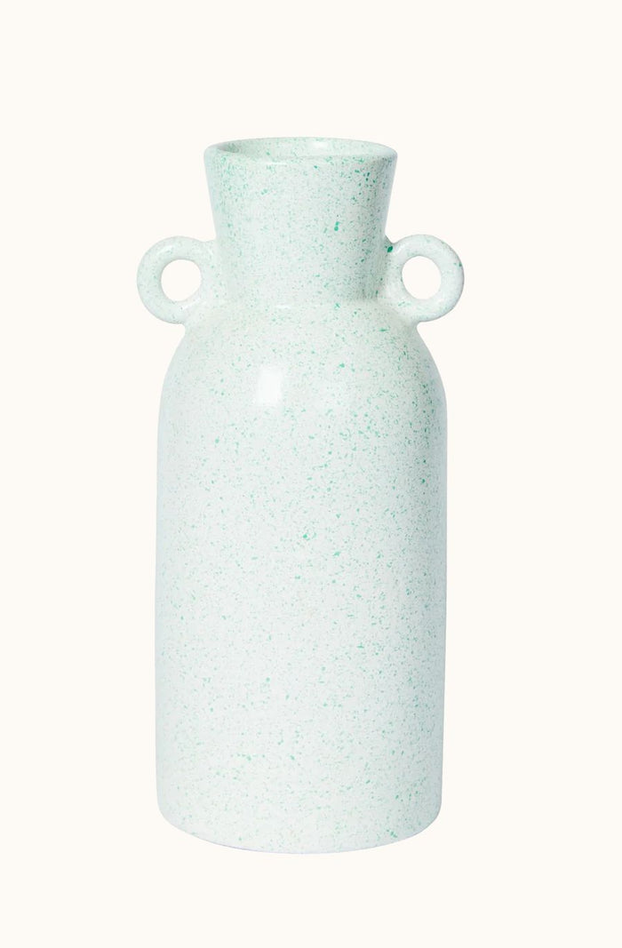 Speckle Green Tall Vase