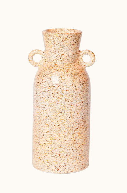Speckle Amber Tall Vase