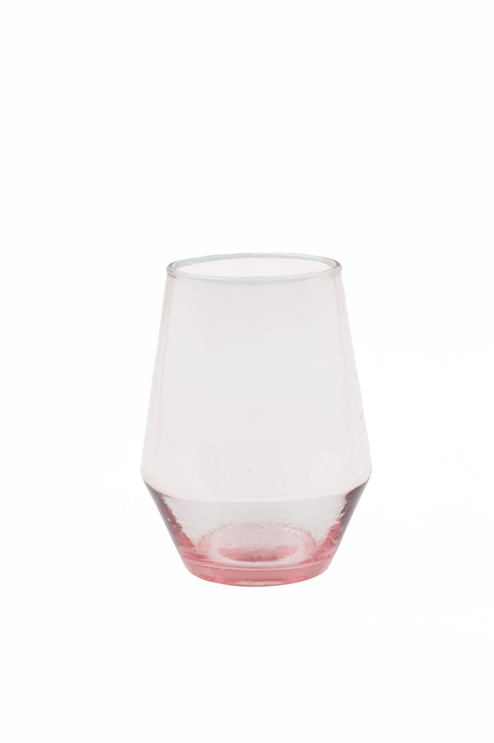Stemless Wine Glass Set of 4 - Rose