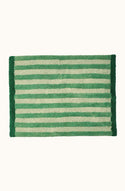 Stripe Reversible Green Bath Mat