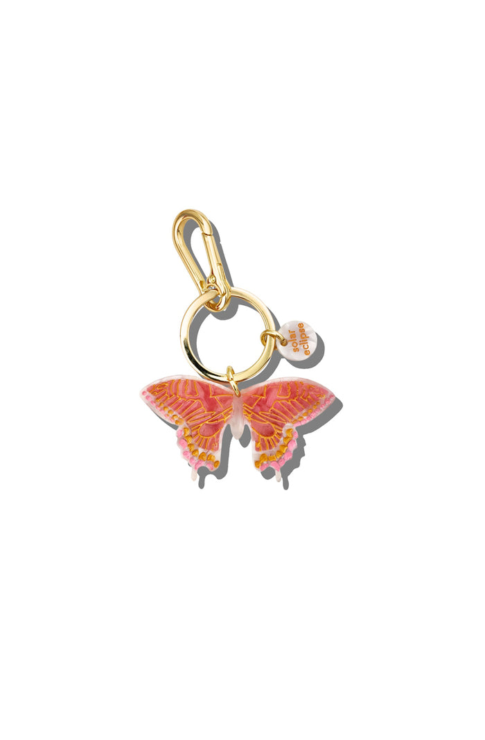 Bag Charm - Swallowtail - Pink