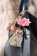 Bag Charm - Swallowtail - Pink