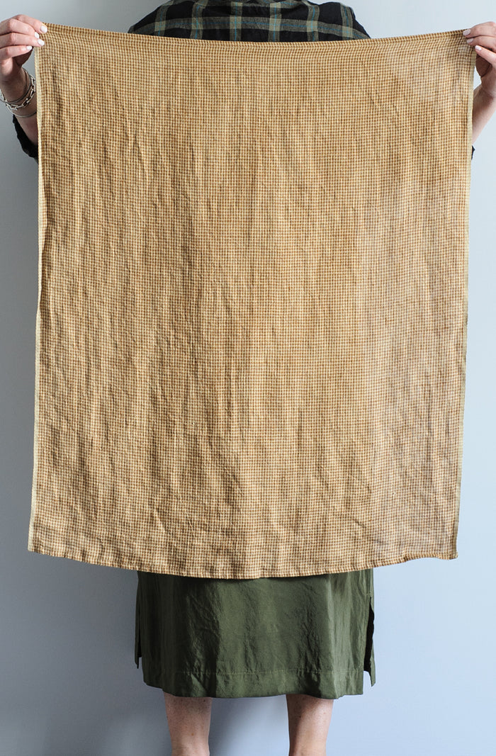 Sepia Houndstooth Tea Towel