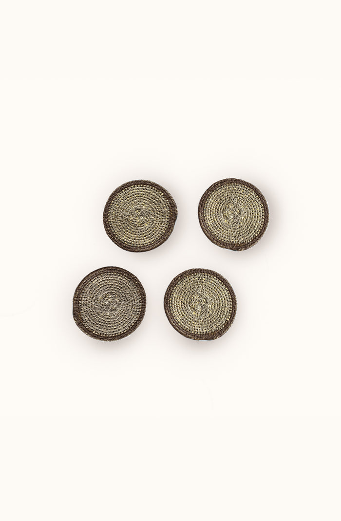Tova Fossil/Cinderwood Coaster Set of 4