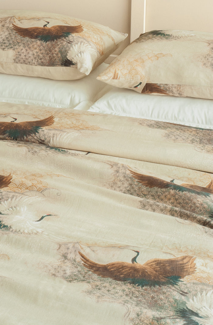 Tsuru Natural Duvet Cover Set