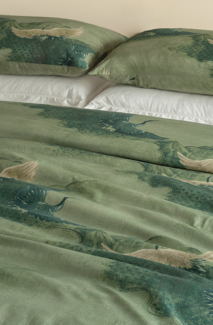Tsuru Spruce Duvet Cover Set