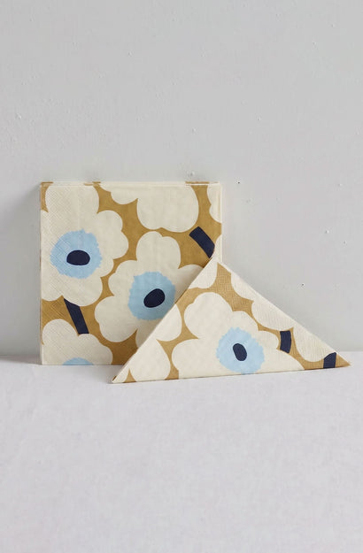 Unikko Cream Gold Napkin Set