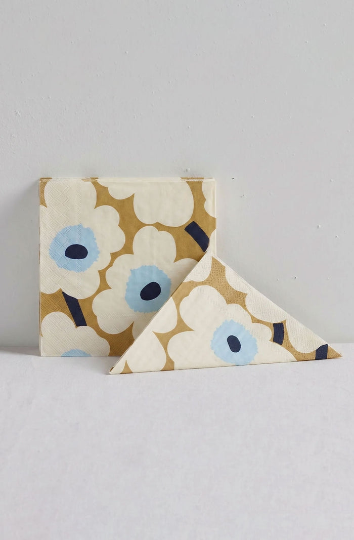 Unikko Cream Gold Napkin Set