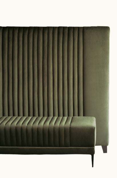 Vernara Deep Moss Ottoman