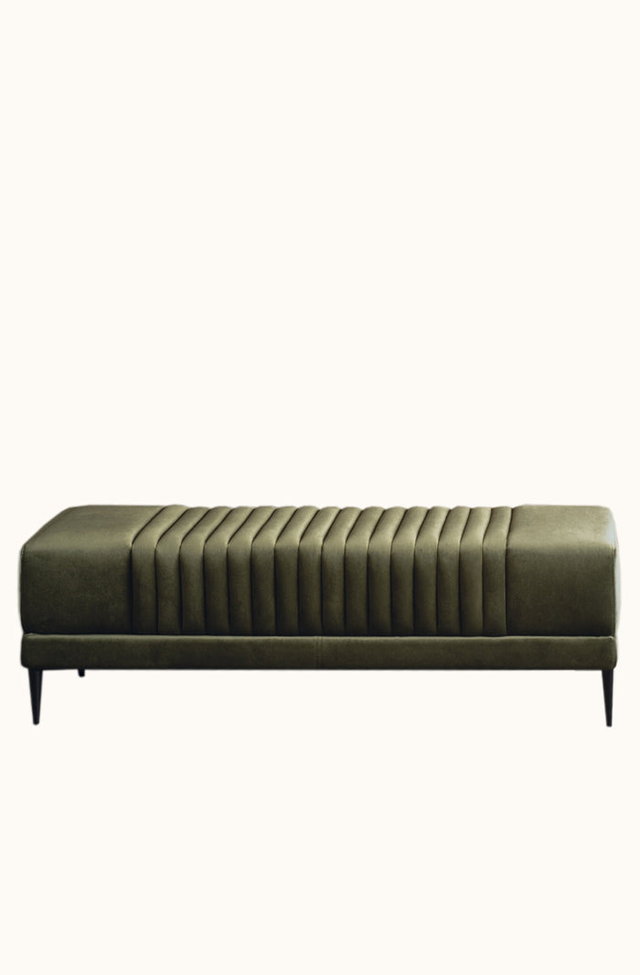 Vernara Deep Moss Ottoman
