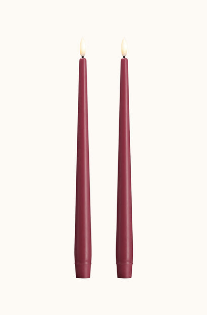 Taper Candle Vintage Rose Pack of 2