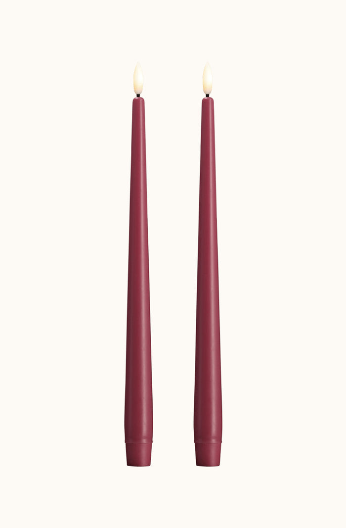Taper Candle Vintage Rose Pack of 2