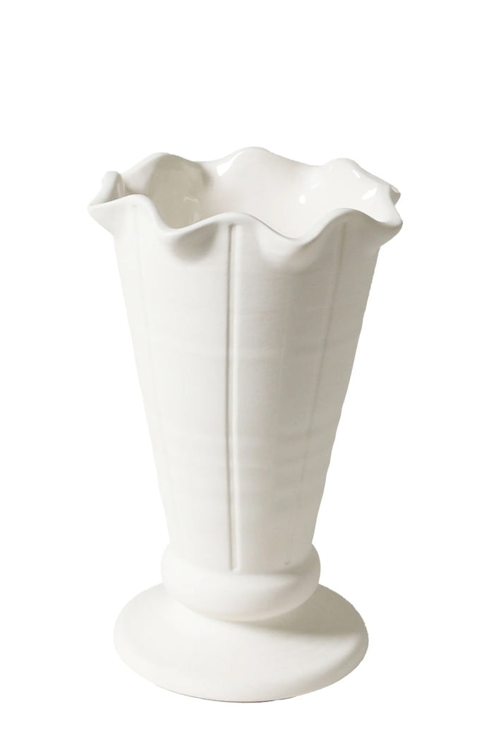 Violet Vase - Vintage White