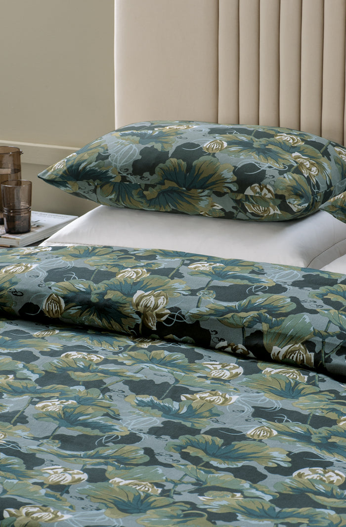 Waterlily Ocean Duvet Cover Set