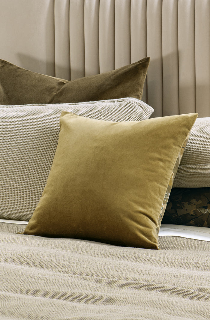 Waterlily Olive Cushion