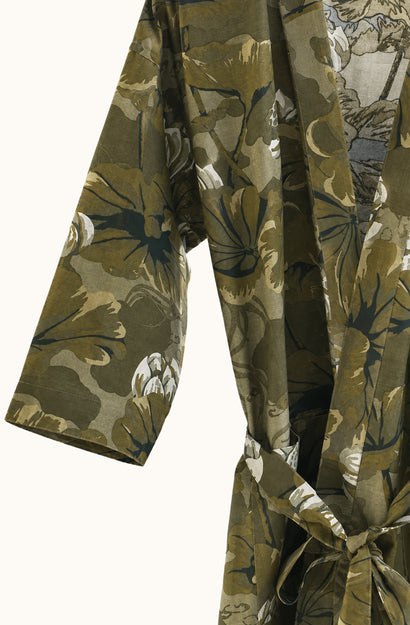 Waterlily Olive Housecoat