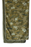 Waterlily Olive Throw