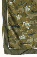 Waterlily Olive Throw