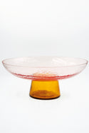 Pedestal Bowl - Rose/Amber