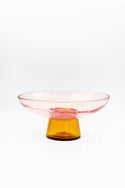 Pedestal Bowl - Rose/Amber