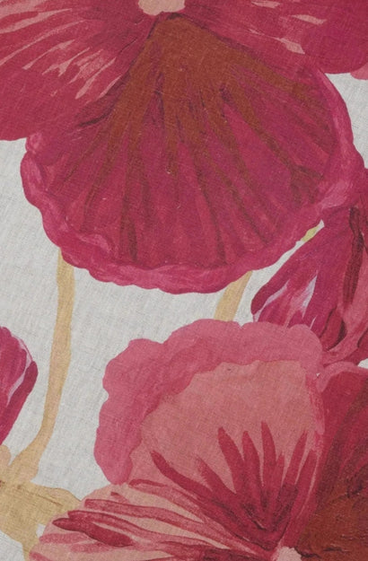 Wild Pansy Pink Tea Towel