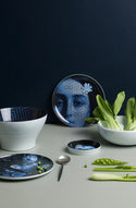 Yuan Stackable Dishes - Osorio Bleu Nuit