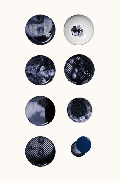 Yuan Stackable Dishes - Osorio Bleu Nuit