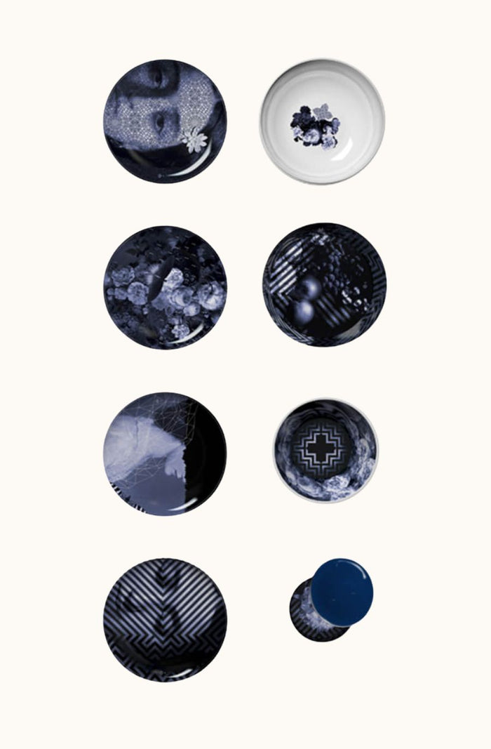 Yuan Stackable Dishes - Osorio Bleu Nuit