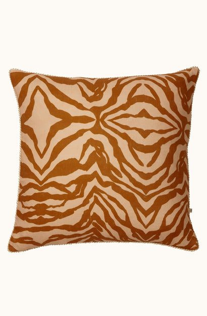 Zebra Tan Cushion