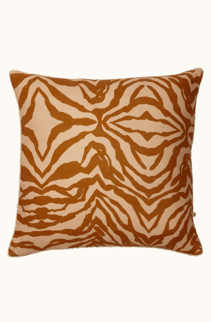 Zebra Tan Cushion