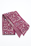 Silk Scarf - Zinnia Bordeaux - Bandeau