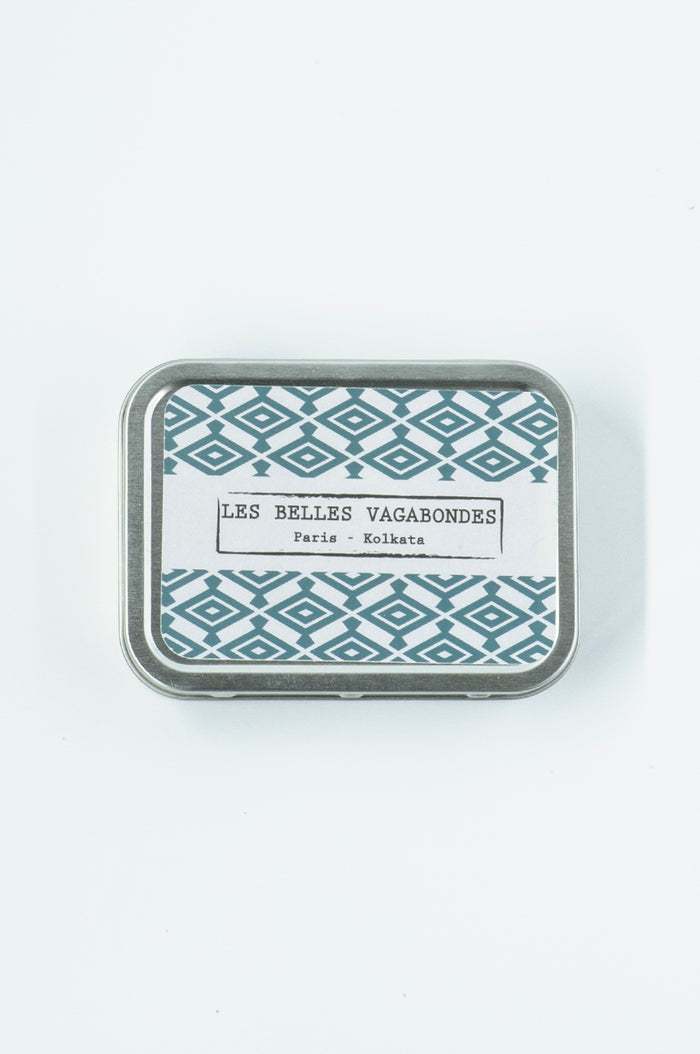 Silk Scarf - Zinnia Marine Navy - Bandeau