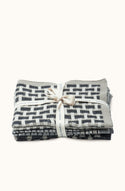Basento Graphite Washcloths - Set of Three