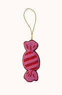Bon Bon Pink Beaded Christmas Decoration