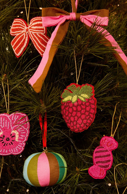 Bow Pink Christmas Decoration