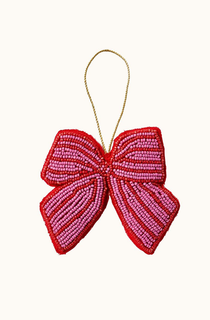 Bow Pink Christmas Decoration