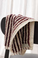 Burgundy Stripe Face Cloth