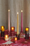 Taper Candle Vintage Rose Pack of 2
