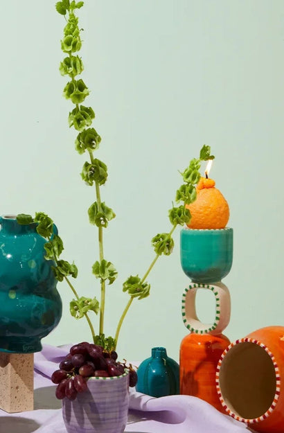 Candy Teal Mini Ball Vase