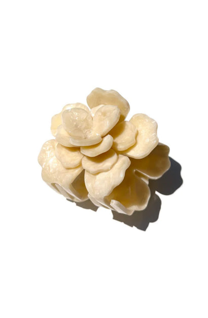 Claw Clip - Origami Gardenia Flower