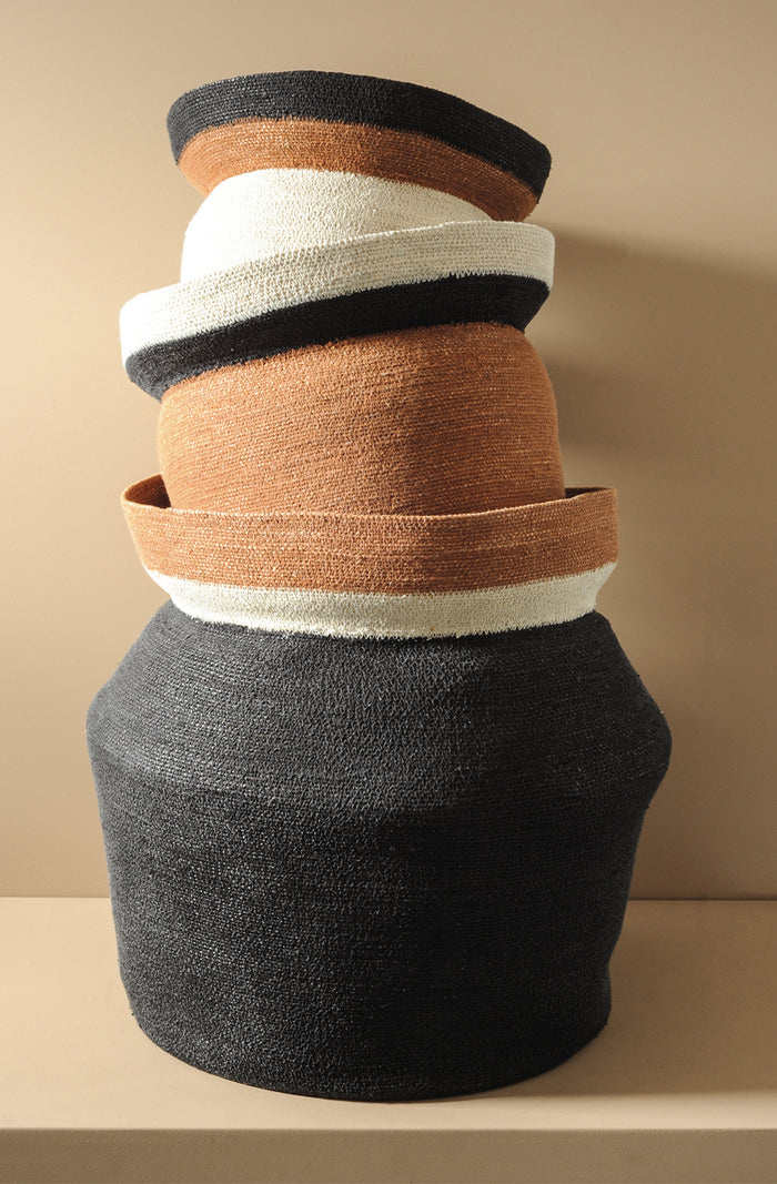 Contenere Natural/Black Basket Small