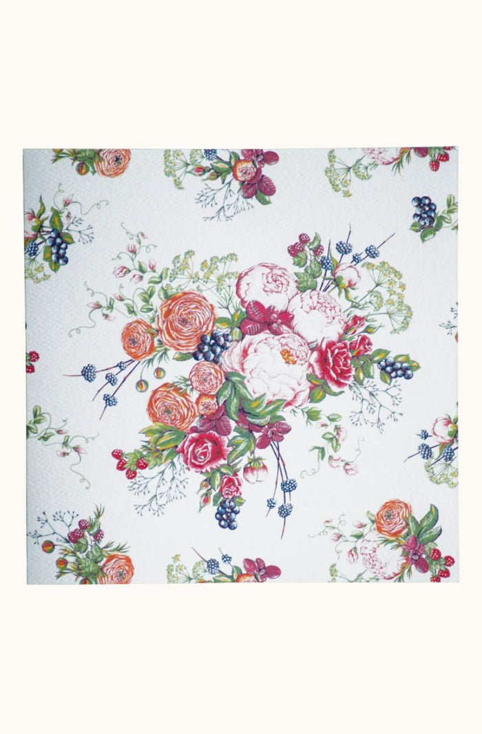 greeting card - bouquet ivory